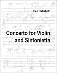 Concerto for Violin and Sinfonietta Orchestra sheet music cover Thumbnail